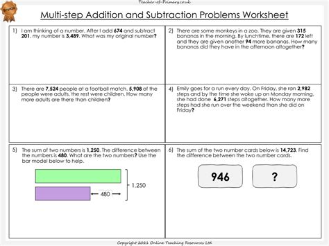 Year 5 Addition & Subtraction Multi.